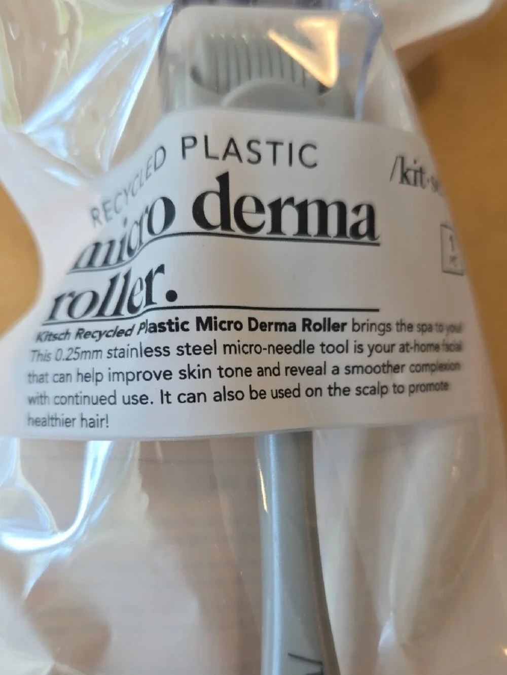 Kitsch Micro Derma Roller in Light Gray
